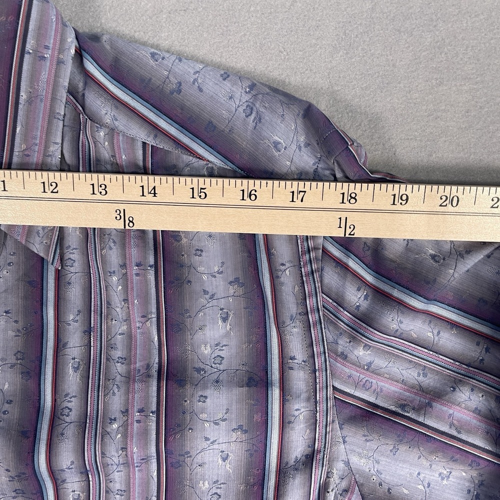 Robert Graham Casual Button Front Oxford Shirt Men Small Long Sleeve‎ Striped - Picture 7 of 11